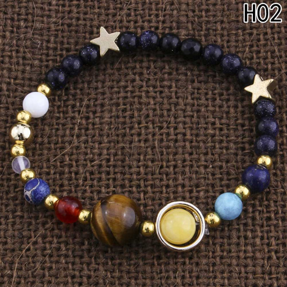 New Galaxy Solar System Bracelet W Stars Planets